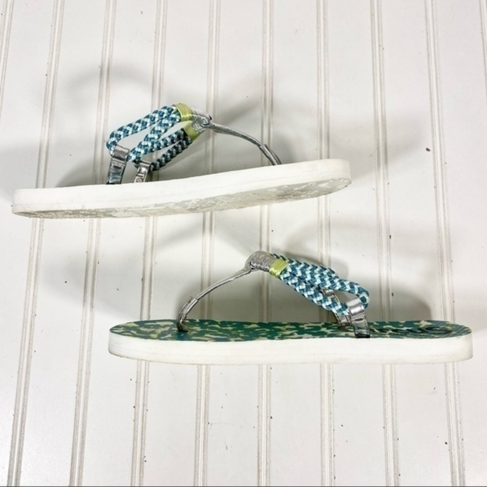 CIRCUS Sam Edelman‎ Mott Flip Flops Size 9M Sandals Green Silver - Picture 5 of 8